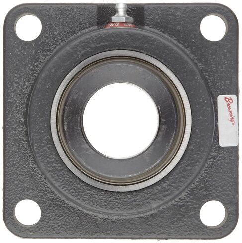 Browning VF4E-116 Intermediate-Duty Flange Unit, 4 Bolt, Eccentric Lock, Regreasable, Contact and Flinger Seal, Cast Iron, Inch, 1" Bore, 2-3/4" Bolt Hole Spacing Width, 4-7/8" Overall Width in Saudi Arabia