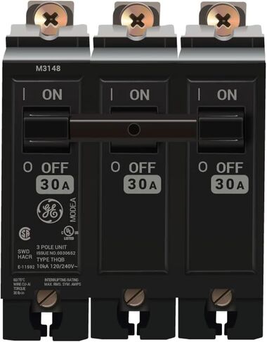 THQB32030-30 Amp Circuit Breaker Bolt-On - 30 Amp - 3 Pole - 240 Volt in Saudi Arabia