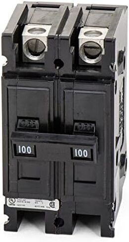 Eaton Cutler-Hammer CHQC2100 C-H QC2100 100A 2P CKT BRKR, Black in Saudi Arabia