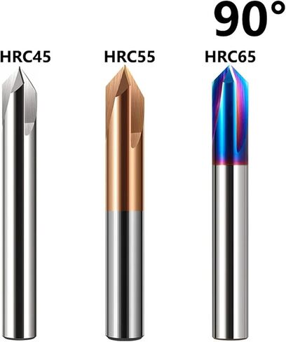 90 درجة Deburring End Mill 1PCs (اللون: كربيد HRC65 ، الحجم: 3x50L) in Saudi Arabia