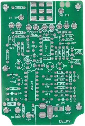 Delay-1 DIY Guitar Pedal Kit With 1590B Aluminum Metal Stomp Box Case Enclosure in Saudi Arabia