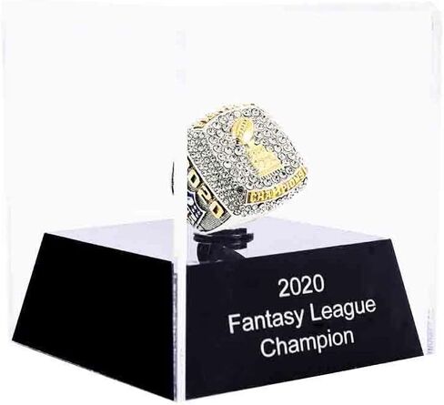 2020 Fantasy Football Ring | Heavy FFL Championship Ring | Gold And Silver Plated MVP Award Trophy For Fantasy Football League Winner in Kuwait