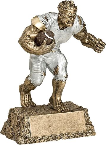 Decade Awards Monster Football Trophy - 6.75 or 9 Inch Tall - Engraved Triumphant Gridiron Beast Award - Celebrate Fantasy Football Domination - Customize Now in Kuwait
