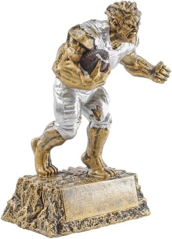 Decade Awards Monster Football Trophy - 6.75 or 9 Inch Tall - Engraved Triumphant Gridiron Beast Award - Celebrate Fantasy Football Domination - Customize Now in Kuwait