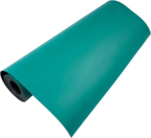 23.6" x 118" ESD Anti-Static Mat Roll 0.08" Thick ESD Soldering Mat Large High Temperature Workbench Mat Anti Static Desktop Mat Green in Saudi Arabia