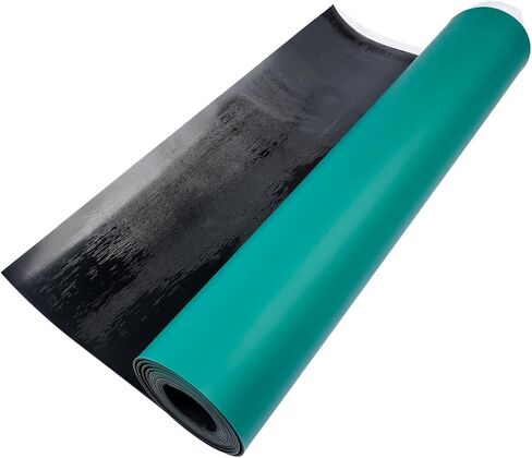 23.6" x 118" ESD Anti-Static Mat Roll 0.08" Thick ESD Soldering Mat Large High Temperature Workbench Mat Anti Static Desktop Mat Green in Saudi Arabia