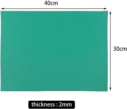 MEETOOT Temperature Resistant Anti Static Desk Mat Rubber Soldering Mat Grounding Wire Workbench Assembly Line Repair Mat for Circuit Boards Phone PC Tablet PC Repair Grounding Mat in Saudi Arabia