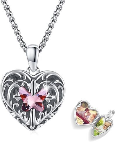 Irish Jewelry for Men Women Girls Locket Necklace Photo Lockets that Hold Picture Personalized Father's Day Gift Dad Custom Celtic Locket Sterling Silver Good Luck Irish Viking Wiccan Jewelry Gifts in Saudi Arabia