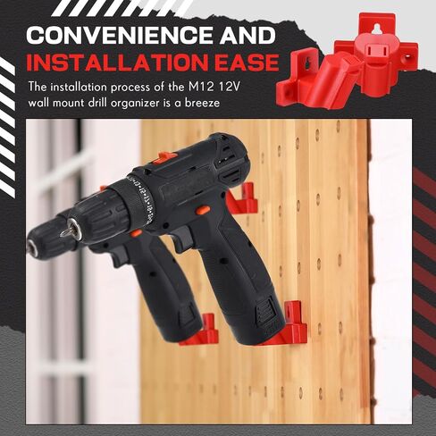 Tool Holder Mount Drill Tool Hanger Compatible with Milwaukee M12 12V Wall Mount Drill Organizer Utility Storage Rack in Saudi Arabia