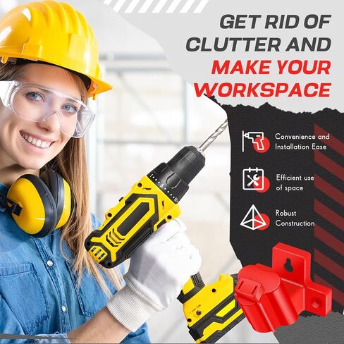 Tool Holder Mount Drill Tool Hanger Compatible with Milwaukee M12 12V Wall Mount Drill Organizer Utility Storage Rack in Saudi Arabia