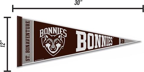 Rico Industries NCAA St. Bonaventure Bonnies 12" x 30" Felt Wall Décor Pennant - Great for Home/Bed Room/Man Cave Décor in Saudi Arabia