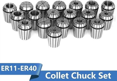 Spring Collet Chuck ER11-ER40 1-26mm er er chuck for Engraving Machine Milling 1Set (الحجم: 15pcs ER25) in Kuwait