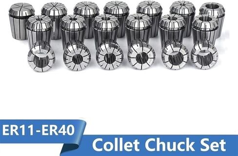مستوى الربيع كوليت تشاك مجموعة ER11 ER16 ER20 ER25 ER32 ER40 Spring Chuck لطحن مخرطة 1SET (الحجم: 15pcs ER25) in Kuwait