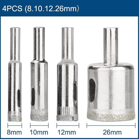 مثقاب مُغلف الماس المغطى الماس 8 10 12 26 ملم للبلاط الرخامي الزجاجي الخزفي المجل in Kuwait