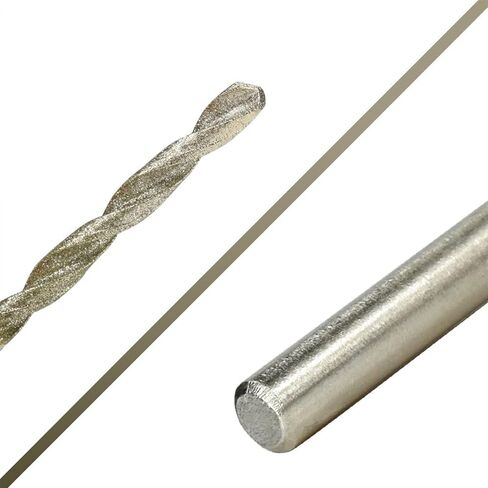 مثقاب مثلي المغطى بالماس 0.8 مم-4.0 مم Micro HSS تويست تويست لتثبيت الحجر الحجر الحجر الحجر حفرة 10pcs in Kuwait