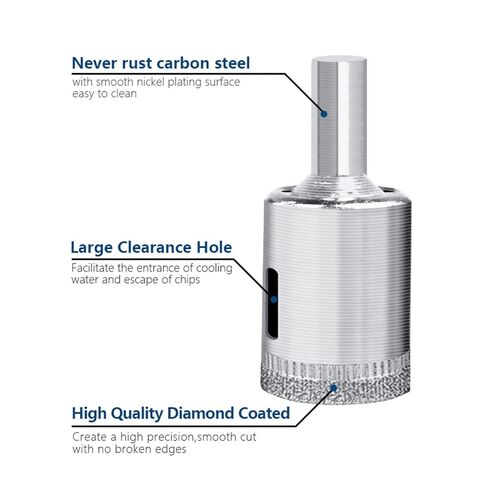 مثقاب مُغلف الماس المغطى الماس 8 10 12 26 ملم للبلاط الرخامي الزجاجي الخزفي المجل in Kuwait