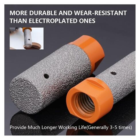 بتة إصبع الماس بتة طحن بتنسيق ثقب الطحن DIA 6-30 مم مع خيط 5/8-11 لـ Tile Stone Confertop 1PCS (اللون: 50 × 30 × 65 × 15) in Kuwait