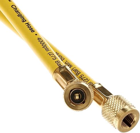 Yellow Jacket 21125 Plus II Hose Standard 1/4" Flare Fittings, 25", Yellow in Saudi Arabia