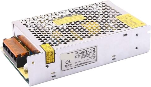 1PC S-60-12 100-240VAC إلى 12V 5A 60W STANTING REVILER (15V_60W) in Saudi Arabia