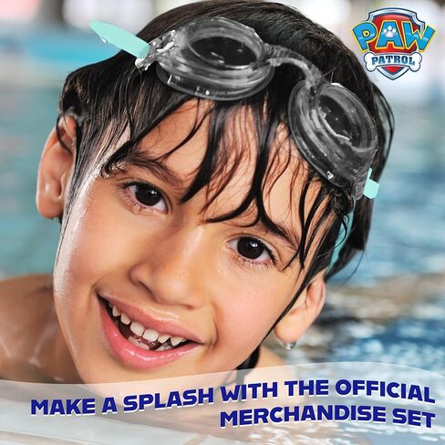 Paw Patrol Kids Swim Goggles and Swim Cap Set Anti-Fog UV Protection in Saudi Arabia