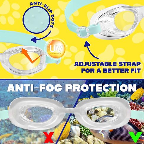Paw Patrol Kids Swim Goggles and Swim Cap Set Anti-Fog UV Protection in Saudi Arabia