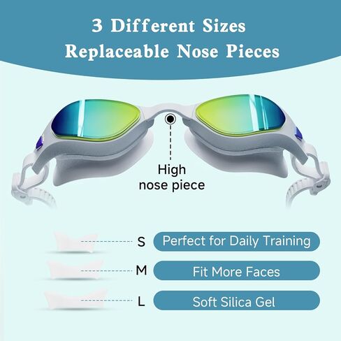 Polarized Swimming Goggles Swim Pool Goggles Anti Fog No Leaking UV Protection Swim Goggles for Women Men Adult Youth Kids in Kuwait