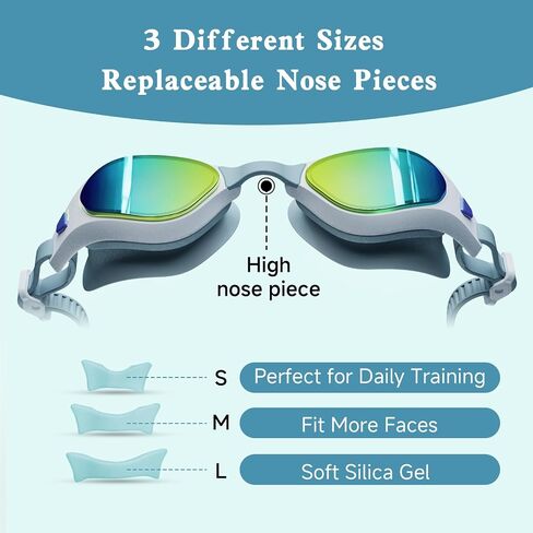 Polarized Swimming Goggles Swim Pool Goggles Anti Fog No Leaking UV Protection Swim Goggles for Women Men Adult Youth Kids in Kuwait