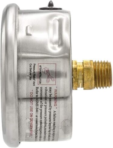 General Purpose Stainless Steel Glycerin Filled 0-10000 PSI Gauge 2.5 Inch Face, 1/4 NPT (.540 Inch) Back Mount in Saudi Arabia