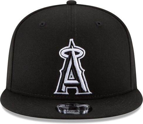 عصر جديد للجنسين MLB 9fifty أسود أبيض الشعار الأساسي القابل للتعديل قبعة قبعة قبعة القبعة واحدة يناسب الجميع in Saudi Arabia