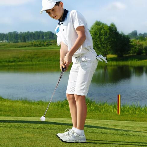 Retractable Golf Swing Training Aid, Portable Golf Grip Click Stick Trainer with Storage Bag Ideal Accessories for Indoor Practice Warm-Up Tempo Chipping Hitting Training(Black) in Saudi Arabia
