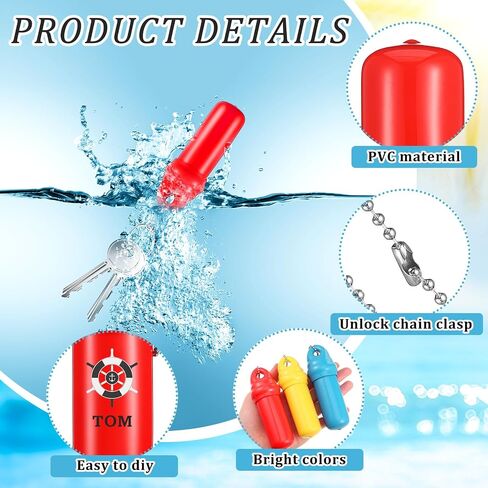 10 PC Floating Keychain for Boat Accessories Holder Colorful Safety for Fishing Boating Sailing in Saudi Arabia