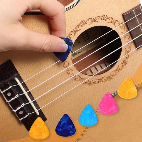 50pcs guitar silicone protector ، واقي إصبع الغيتار ، و 5 اختيارات القيثارة للأدوات الوترية ، والخياطة ، ودوران الصفحات ، وحساب الأموال ، والقيثارات ، والتطريز (5 أحجام ، متعددة الألوان) in Saudi Arabia