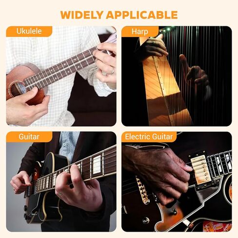 50pcs guitar silicone protector ، واقي إصبع الغيتار ، و 5 اختيارات القيثارة للأدوات الوترية ، والخياطة ، ودوران الصفحات ، وحساب الأموال ، والقيثارات ، والتطريز (5 أحجام ، متعددة الألوان) in Saudi Arabia