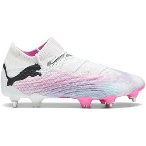 PUMA - Mens Future 7 أحذية MXSG Ultimate ، اللون الأبيض/الأسود/السمك الوردي ، الحجم: 7.5 M US in Kuwait