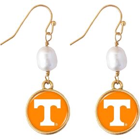 Tennessee Diana Gold and Pearl Dangle Earrings Jewelry Gift UT in Saudi Arabia