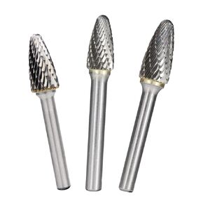 ملفات دوارة 6 مم شانك مزدوج قطع دوارة f النمط كربيد الكربريد لطحن نحت الخشب الدوار 1pcs (اللون: 6mmx12x25) in Kuwait