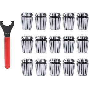 ER25 COLLET Chuck 2-16mm مع ER25 COLLET WRENCH TOOL TOUND 16PCS in Kuwait