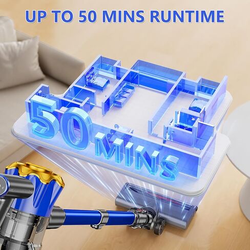 مكنسة مكسورة لاسلكية ، 450 واط 40KPA فراغ عصا قوي ، تصل إلى 50 دقيقة بطارية قابلة لإعادة الشحن ، والمنظفات الفراغية للمنزل المضاد للوزن الخفيف لليد للأرضية الصلبة ، والسجاد ، وشعر الحيوانات الأليفة in Kuwait