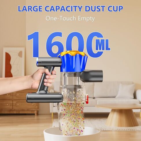 مكنسة مكسورة لاسلكية ، 450 واط 40KPA فراغ عصا قوي ، تصل إلى 50 دقيقة بطارية قابلة لإعادة الشحن ، والمنظفات الفراغية للمنزل المضاد للوزن الخفيف لليد للأرضية الصلبة ، والسجاد ، وشعر الحيوانات الأليفة in Kuwait