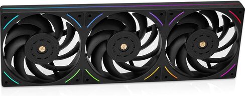 Thermalright TL-UB36 360mm Single-Frame PC Cooling Case Fans - PWM 2150 RPM Speed | ARGB Lighting | High Airflow | Single Modular Cable, for Chassis ＆ Liquid Cooler (Black) in Saudi Arabia