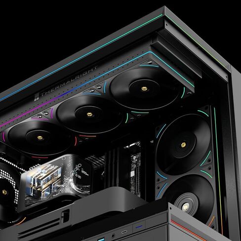 Thermalright TL-UB36 360mm Single-Frame PC Cooling Case Fans - PWM 2150 RPM Speed | ARGB Lighting | High Airflow | Single Modular Cable, for Chassis ＆ Liquid Cooler (Black) in Saudi Arabia