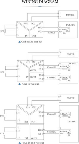 1pcs 1 في 2 Out 24VDC Thermocouple درجة الحرارة العزل دليل الاستحواذ على وحدة الإخراج k بطاقة الإخراج RS485 (TC S 0-1600C) in Kuwait