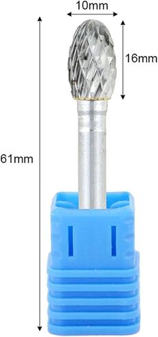 E-Type Alloy Rotary File Elliptical Double Thread Tungsten Steel Grinding Head Milling Cutter 1Pcs(E1625M06) in Saudi Arabia