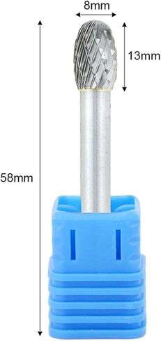 E-Type Alloy Rotary File Elliptical Double Thread Tungsten Steel Grinding Head Milling Cutter 1Pcs(E1625M06) in Saudi Arabia
