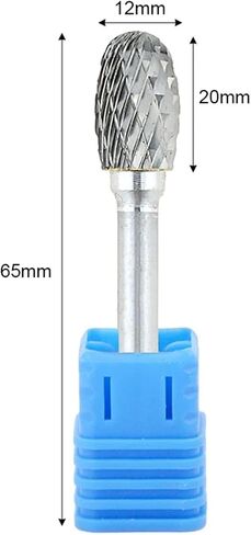 E-Type Alloy Rotary File Elliptical Double Thread Tungsten Steel Grinding Head Milling Cutter 1Pcs(E1625M06) in Saudi Arabia