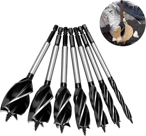 Black Four Blade Support Drill 6.35mm Hex Handle 8-35mm Four Slot Electric Wrench 1Pcs(20mm) in Saudi Arabia