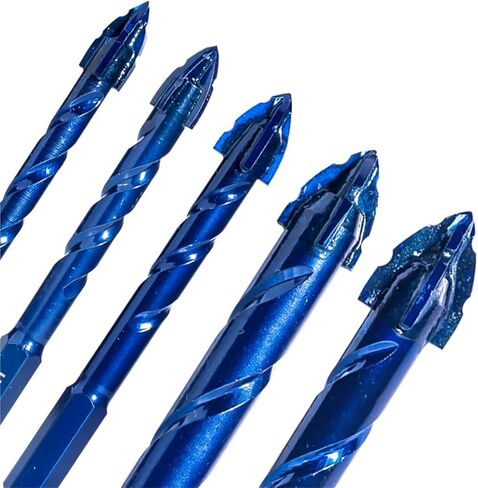 6.35mm Hex Handle Sawtooth Displacement Alloy Triangle Drill Ceramic 1Pcs(14mm) in Saudi Arabia
