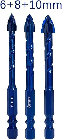 6.35mm Hex Handle Sawtooth Displacement Alloy Triangle Drill Ceramic 1Pcs(14mm) in Saudi Arabia