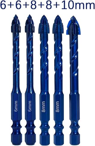 6.35mm Hex Handle Sawtooth Displacement Alloy Triangle Drill Ceramic 1Pcs(14mm) in Saudi Arabia