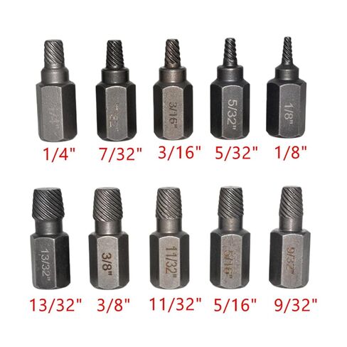 10Pcs/Set Damaged Screw Extractor Drill Bit Purpose Tools Speed Out Easy Bolt Stripped Screw Remover Tool in Saudi Arabia